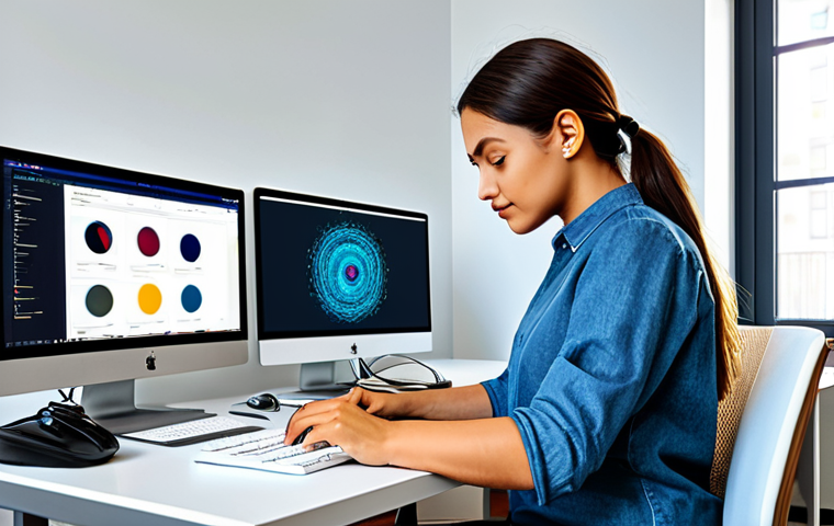 **
A professional artist, fully clothed in modest attire, registering their digital artwork on a blockchain platform. The background shows a clean, modern workspace with computers and digital art tools. Emphasis on secure digital ownership and copyright protection. Safe for work, appropriate content, perfect anatomy, well-formed hands, family-friendly.
**
