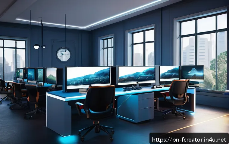 게임 개발과 창의적 디자인 - A vibrant, futuristic game development studio scene showcasing a diverse team of Bengali designers a...